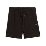 PUMA HER short met hoge taille voor dames, 13 cm S, Black