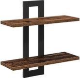 vidaXL Zwevende schappen Oud hout 40 x 15 x 40 cm Bewerkt hout