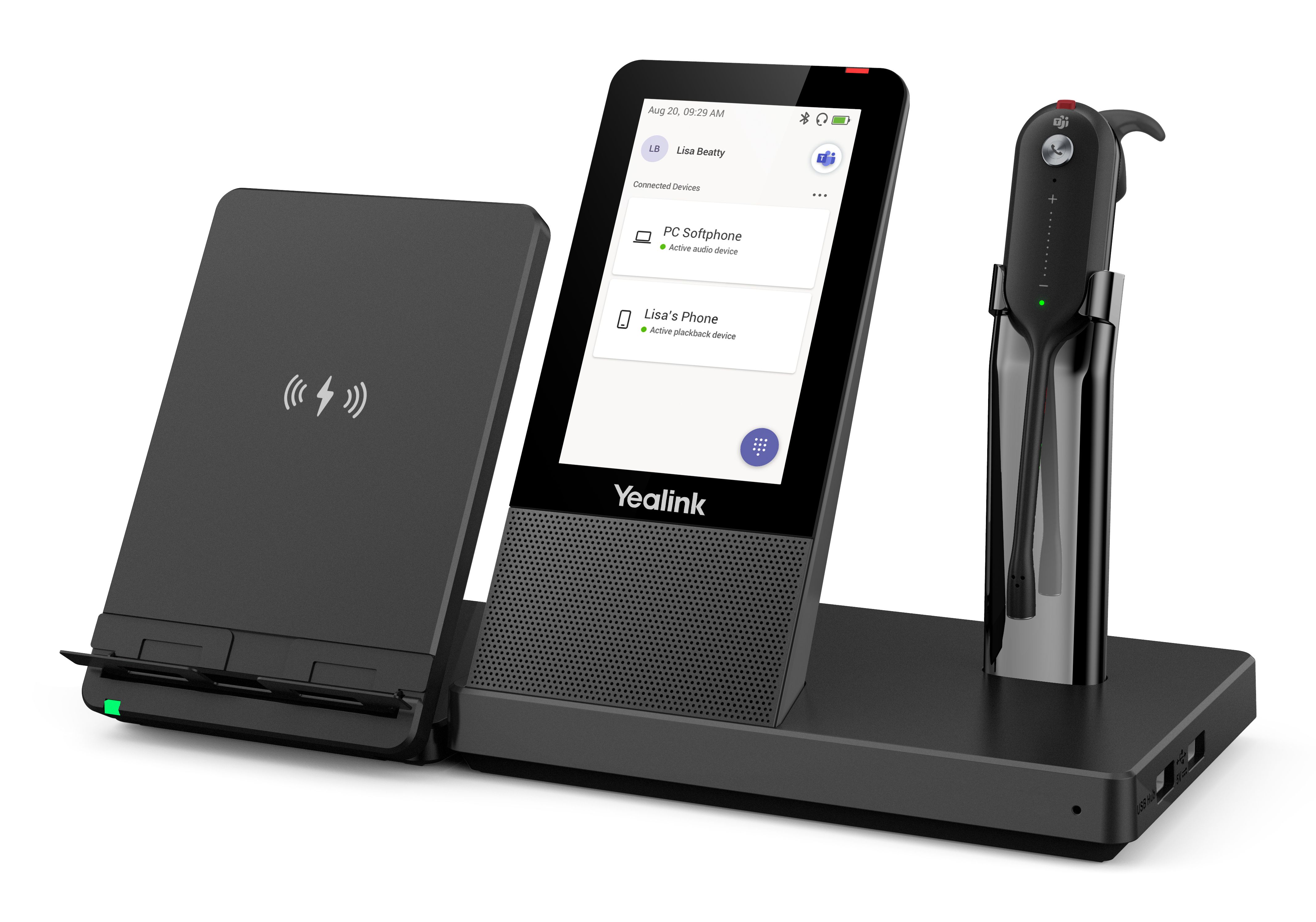 Yealink WH67 DECT Draadloze Headset TEAMS - Zwart