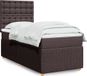 Maison Exclusive - Boxspringbed met matras, donkerbruin, 80x200 cm, textiel