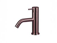 Qisani Flow opbouw wastafelkraan 14.5cm hoog met 11cm uitloop Geborsteld Copper 25600.05