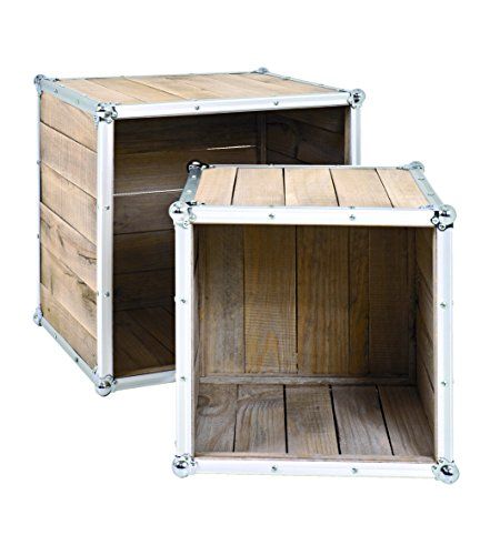 Haku-Möbel HAKU Möbel 28150 console 37/47 x 37/47 x 35/40 cm grenenhout