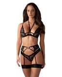 Obsessive Alessya - Ensemble de lingerie dentelle (noir) - M/L