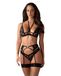 Obsessive Alessya - Ensemble de lingerie dentelle (noir) - M/L