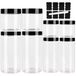 Boîtes de rangement set - 8 pièces - Plastique - Sans BPA - Couvercle hermétique avec étiquettes et marqueurs