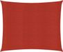 vidaXL Zonnezeil 160 g/m² 6x6 m HDPE Rood