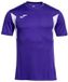 Joma Winner III T-shirt Korte Mouwen Paars/Wit Colorblock Polyester Unisex Kinderen 146/152