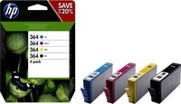 HP 364 Ink Cartridge 4-Pack (Black, Cyan, Magenta, Yellow)
