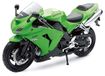 New Ray 42443 A - Kawasaki ZX 10 R / Honda CBR Motorfiets, Miniatuur Voertuig, 1:12 Schaal, Groen / Zwart