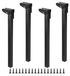 Solidchoice - 4 Stuks Pieds de Table Pliants en Fer