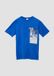 s.Oliver T-shirt met printopdruk van 100% katoen in koningsblauw