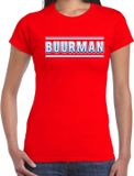 Bellatio Decorations Buurman Verkleed T-shirt Rood Dames S