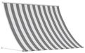 Maison Exclusive - Pare-soleil, anthracite et blanc, 300 x 150 cm