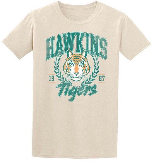Stranger Things Hawkins Tigers Dames T-shirt - natuur - L