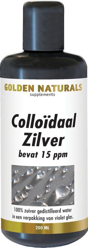 Golden Naturals Colloïdaal Zilver 15 ppm (200 milliliter)