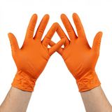 KMINA Diamant Nitril Handschoenen M (50 stuks) - Oranje