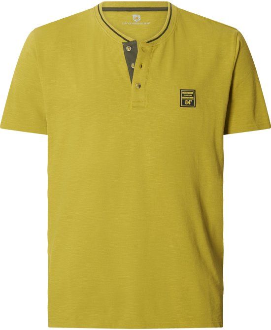 Jan Vanderstorm heren T-shirt - 7XL - Olijfgroen - Katoen