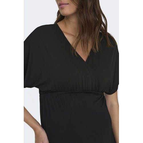 ONLY MATERNITY zwangerschaps midi jurk zwart