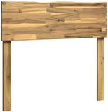 vidaXL Live Edge Hoofdbord ROSTOCK Wit 100 cm Massief Acacia Hout