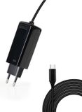 TooQ TQLC-USBCGAN100PD-C GAN USB-C PD 100W laptoplader, zwart