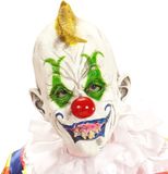 Widmann - Crazy Keessie Masker Enge Gekke Clown - Wit / Beige - Halloween - Verkleedkleding
