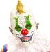 Widmann - Crazy Keessie Masker Enge Gekke Clown - Wit / Beige - Halloween - Verkleedkleding