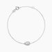 Hildana Bracelet Or Blanc Zirconium Oxyde