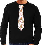 Bellatio Decorations Kersttrui/kerst sweater gingerbread zuurstok - heren S