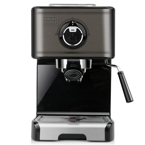 BLACK+DECKER Black & Decker BXCO1200E Espressomachine - 1.2L - Handmatig - Zilver