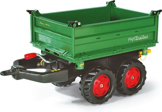 Rolly Toys Mega Fendt Aanhanger - Groen - 4+ jaar