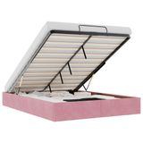 VidaXL Ottoman Bedframe Roze 140x200 cm Fluweel