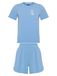 Cat e Lolette Icecat Cat e Lolette Pyjama 'Cat Pajamas' lichtblauw