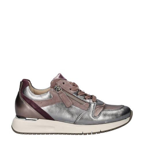 Gabor Zilver Leren Sneakers