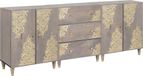 Maison Exclusive Ensemble de 3 meubles de salle de bain, dimensions 180 x 33 x 75 cm, en bois massif de manguier