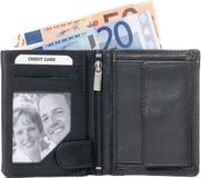 LeonDesign - Portemonnee - Zwart - Leer - Billfold - 10 Pasjes