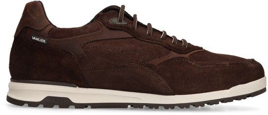 Van Lier - Heren - Donkerbruine suède sneakers - Maat 40
