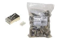 Link 100 stuks 8-polige Cat 6 afgeschermde RJ45 connectoren met flexibele kabelinzet