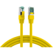 EFB ELEKTRONIK Patchkabel RJ45 Patchkabel Cat.6A S/FTP LSZH, gelb 1m - 1 VPE = 10 Stück