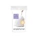 simplehuman CW0176 code Q maatwerk afvalzakken, vuilniszakken, 50-65 liter, pak van 20, wit plastic