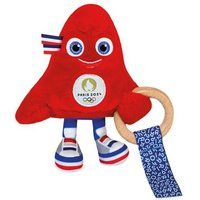 Doudou et Compagnie mascotte rammelaar met houten ring