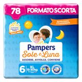 Pampers Sole e Luna Extra grote luiers, maat 6 (15-30 kg), 78 luiers