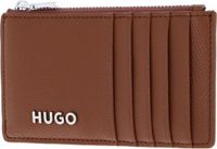HUGO Chris Zip Card Holder Brown