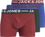 JACK&JONES JACLICHFIELD TRUNKS 3 PACK NOOS Heren Onderbroeken Fired Brick Effen Katoen/Elastaan Maat L