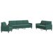 Maison Exclusive ensemble de canapé 4 pièces avec coussins, velours vert foncé