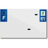 Top Plaq Blanco PVC nummerplaatstrip Top Plaq Dep.971
