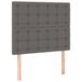 VidaXL Hoofdbord Grijs 80x5x118/128 cm Kunstleer