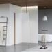FortiFura Galeria inloopdouche - 110x200cm - mat glas - geborsteld koper