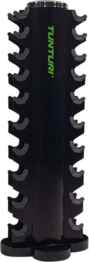 Tunturi Dumbbell Toren - Dumbbell rek - Halterrek - Zilver/Zwart