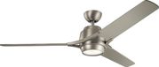 Kichler Plafondventilator Zeus - 152cm - Geborsteld Nikkel