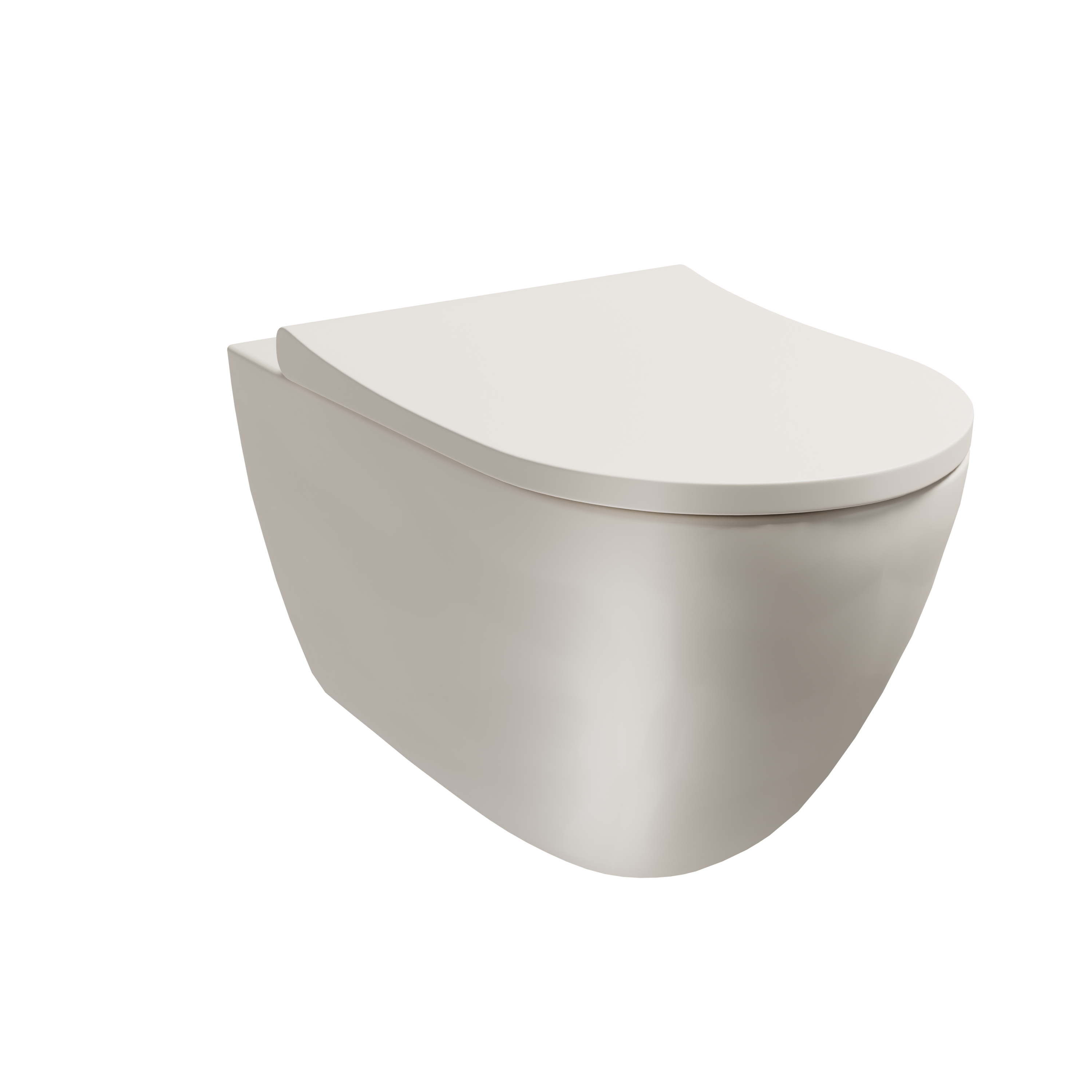 Luca Varess Luca Varess  Vinto  hangend toilet mat beige randloos